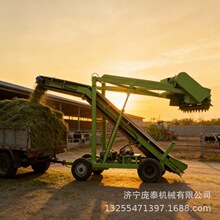横移式青贮饲料装取机地上地下青储池扒草机养殖自动升降式取草机