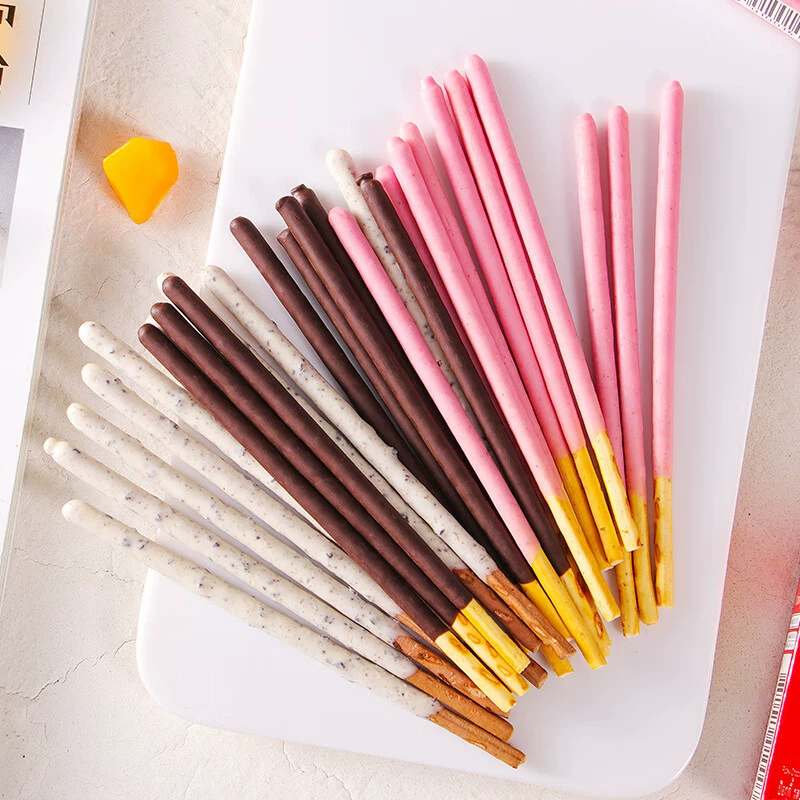 Greegao POCKY Baili шоколад Baseball Длинная прут Wickar молочный печенье покрытие декоративная качающиеся печенье закуска