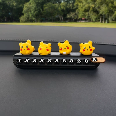 New Pikachu Temporary Parking Nömrəli dayanma kartı - 4-pikachu-black-aromatherapy-license-plate