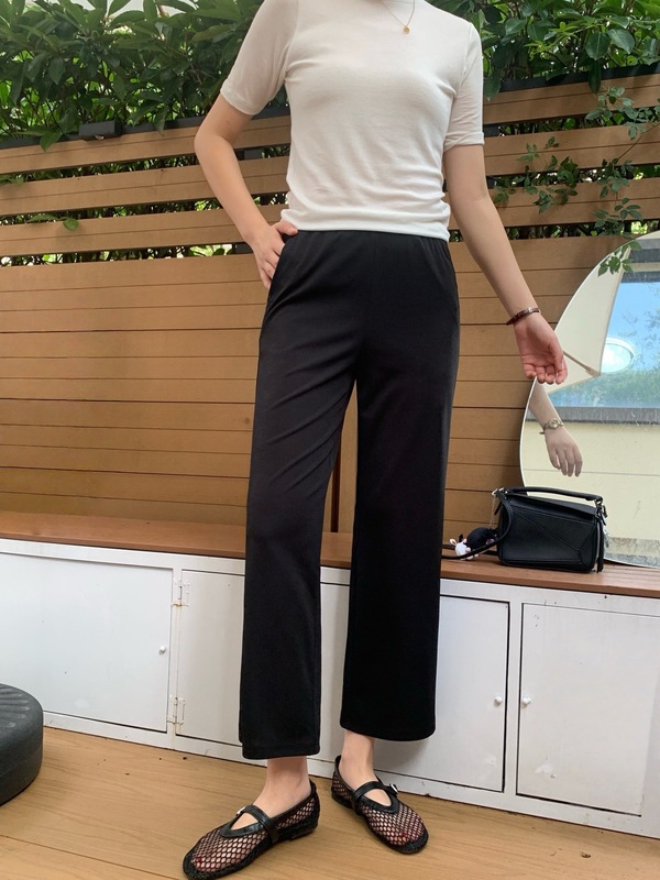 072175代发SeaWhen海维恩2025夏季新款立裁直筒八分休闲裤3642|undefined