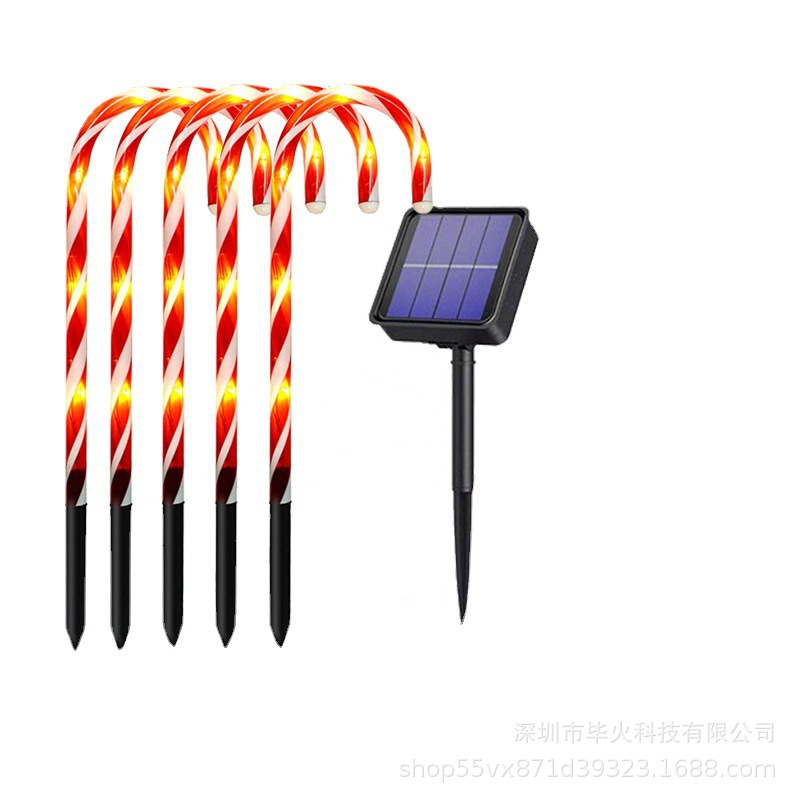 태양광 지팡이 조명 5개