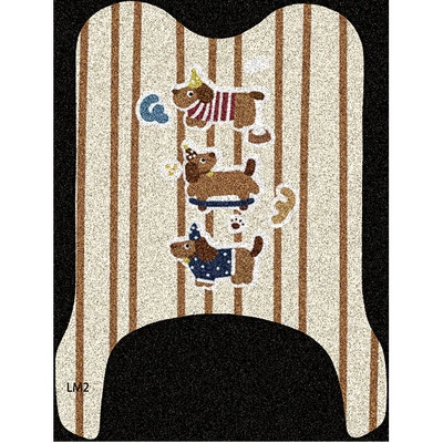 Electric vehicle foot mat – and non-slip foot pads - dachshund