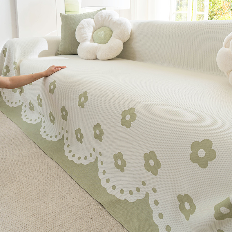 Sofa Slipcover Simple And Elegant Cool-touch Cover Cloth 2026 New Summer One-piece Slipcover Sofa Cushion Blanket_voghion.com