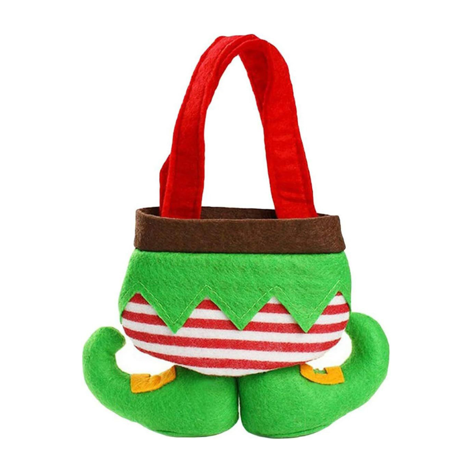 Nueva bolsa de dulces navideños transfronterizos bolsa de regalo bolsa de elfo colgante de decoración navideña no tejida