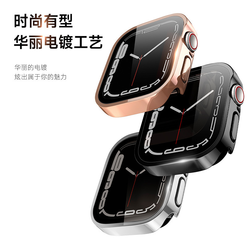 For Apple Watch Case Watch789 Watch Protective Case AppleWatch10 Electroplated PC Hard Case Cross Border