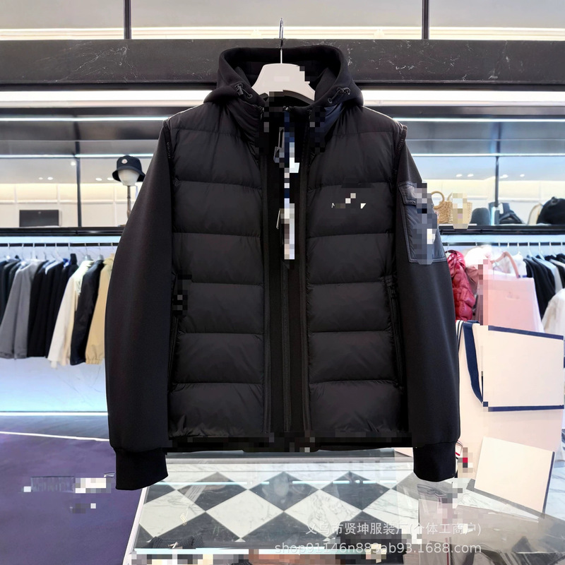 Mengkou Down Jacket 2026 New European Limited Edition Men's Three-in-One Short Hooded 90 White Goose Down Jacket Mengkou Down Jacket 2026 New European Limited Edition Men's Three-in-One Short Hooded 90 White Goose Down Jacket