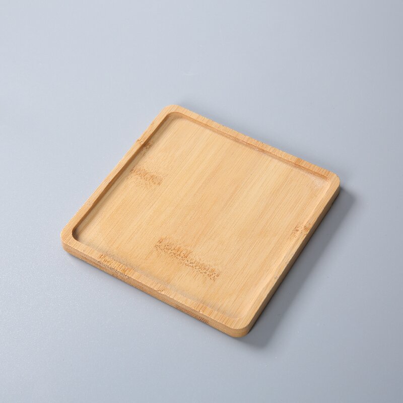 多肉植木鉢竹トレーモザイクDIY竹マットベース胚異形竹ベースコースタークロスボーダートレーベース