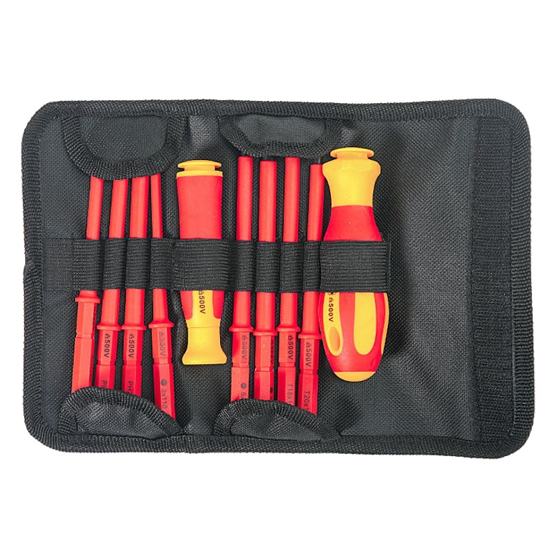 Aislado electricista destornillador de alta dureza traje hogar magnético Cruz especial-en forma de ciruela flor Destornillador hexagonal destornillador