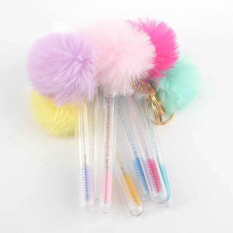 Eyelash extension, transparent brush for eyelashes