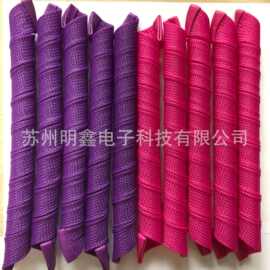 pet单丝编织魔发卷大波浪蜗牛卷发器DIY手动美发刘海编织魔法卷