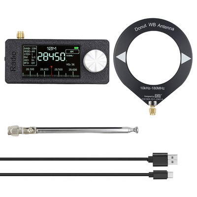 [SI4732便携式收音机 0.5-108 MHz LSB USB AM FM迷你口袋型收音机]
