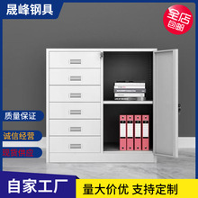 小六文件柜定制抽屉资料柜办公室矮柜铁皮工具柜带锁防火