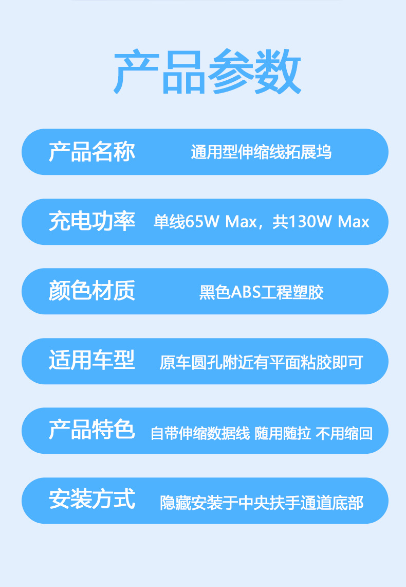 Suitable for Byd Car Charger Retractable Cable USB Super Fast Charging Typec Cigarette Lighter Modification Universal