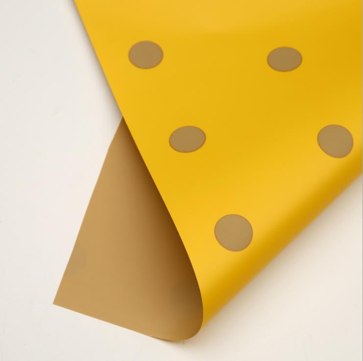 Flower Party Factory Nuevo papel de embalaje de flores de lunares Florería Papel de embalaje de ramo Caja de regalo impermeable Papel de embalaje