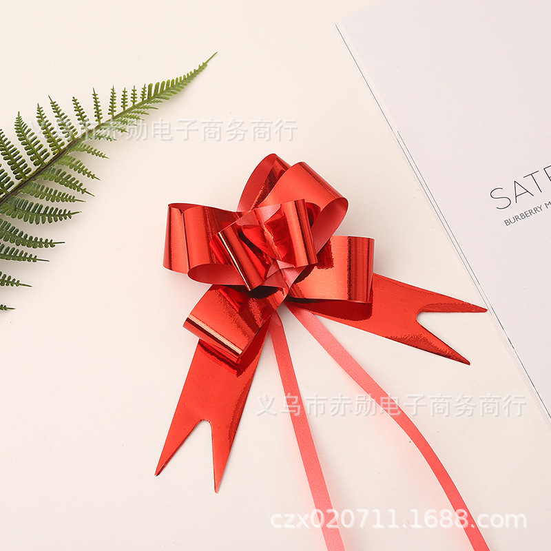 Laminación láser dibujado a mano flor Navidad embalaje de regalo fiesta boda celebración decoración mate ajuste tirar flor