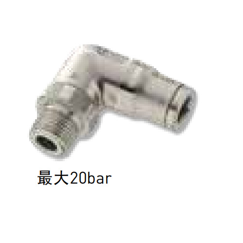 Parker派克 3889外螺纹直角接头，BSPT 坚固耐用