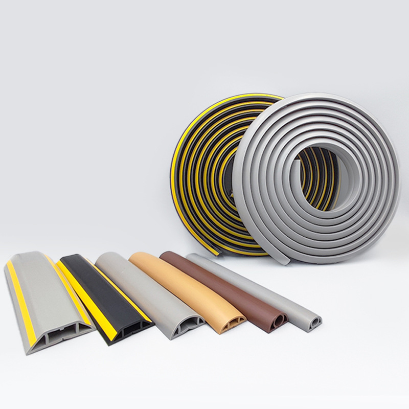 ranura de cable de PVC abierta autoadhesiva línea de red doméstica invisible ranura de cable flexible resistente al desgaste decoración de escudo ranura de cable cuadrada image 6