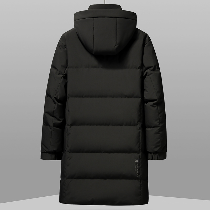Una chaqueta de plumón de invierno para hombres medianos y largos, más grueso y caliente, 2025 nuevo chaqueta de hombre extraíble. image 4