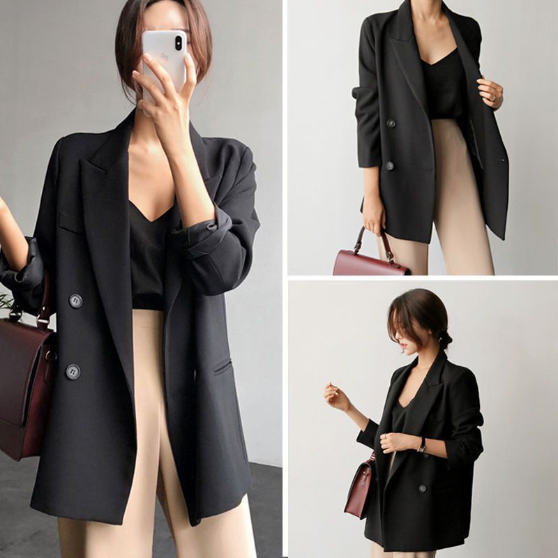 Demi-season small classic suit jacket for leisure