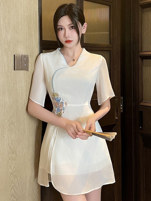 新型spa美容師作業服足浴足治療技術師服サウナ工装セクシー痩せワンピース1362|undefined