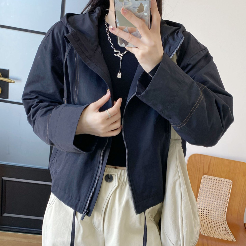 包y25款两色松弛休闲连帽慵懒款休闲夹克 092c403|undefined
