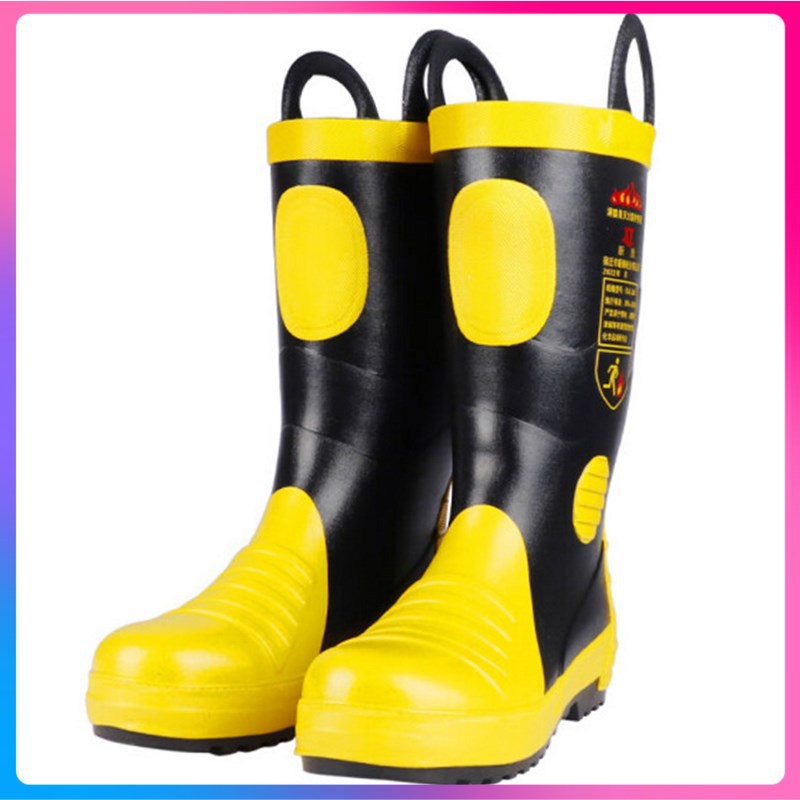 RJX25A消防靴14 救援靴防滑砸防穿刺 亿安隆消防服配套防护靴17式