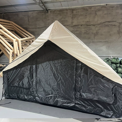 Sunshade Canopy Outdoor Rain Cover Inflatable Tent Camping Poncho 6.3 Tent Oxford Cloth Rain Cover (Avtomobil yan çətirləri) - khaki-63-flat-oxford-cloth-pu-poncho-63-square-meters