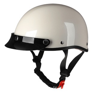 Трансграничный ретро-шлем Мужской и женский портативный полушлем Harley Helmet Четырехсезонный электромобиль Мотоциклетный солнцезащитный шлем