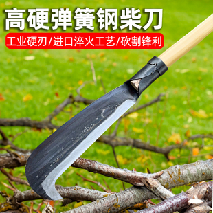 Manganese Steel Outdoor Sickle for Chopping Firewood, Tree Felling, Trail Clearing, Mountain Knife, Wood Splitting, Logging, Agricultural Tools, Household Tool