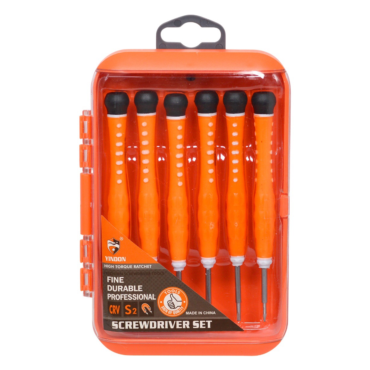 6PC teléfono móvil reloj desmontaje reparación telecomunicaciones destornillador en caja Cruz una palabra estrella de cinco puntas destornillador de ciruela