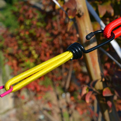 Outdoor tent elastic rope tension cord clip canopy pull rope ground anchor fixing binding rope multi-functional camping accessory