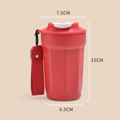 Cross-border 316 stainless steel octagonal cola coffee mug portable double-layer on-the-go cup advertising cup insulated cup customizable