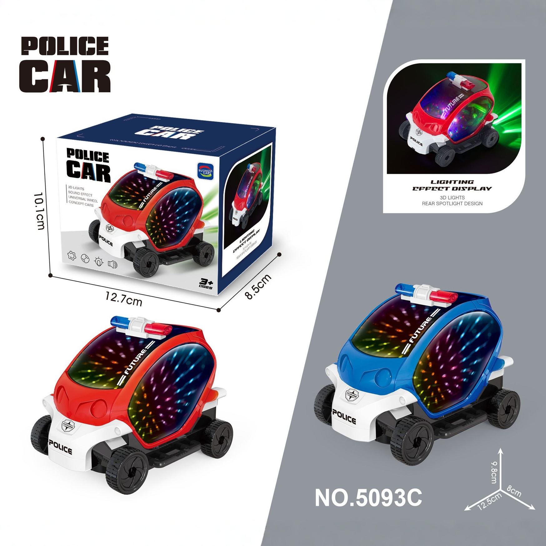 Transfronterizos calientes eléctricos universales coloridos motocicletas de policía temu vehículos espaciales niños juguetes hogares al por mayor