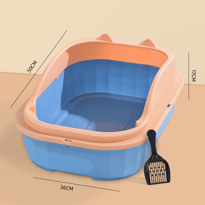 Caja de arena para gatos, caja de arena semi-cerrada antisalpicaduras con arena, inodoro para gatos extra grande, caja de arena para excrementos de gatos a prueba de olores, suministros para mascotas