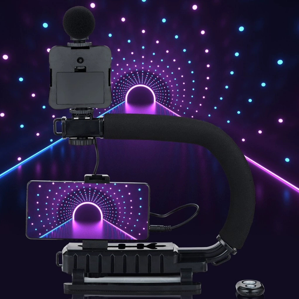 Microphone, fill light, LED handheld travel tubing