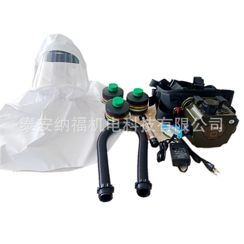 CE EN12941正压式电动送风空气净化呼吸器电动送风面罩厂家