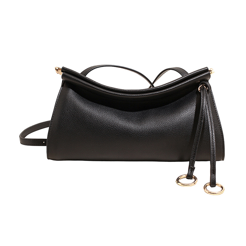 2026 New Arrival Underarm Bag Retro Baguette Purse Kiss-Lock Clasp Bag Fashion Minimalist Niche Shoulder Crossbody Bag - Thumbnail 5