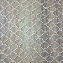 美国网布针织牛奶丝满幅 花边布料 无弹蕾丝刺绣面料女装装饰辅料