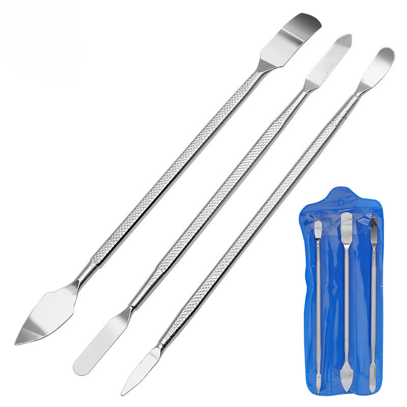 Three-piece multi-purpose double-headed metal pry bar set for disassembling and repairing mobile phones and tablets, metal pry bar Three-piece multi-purpose double-headed metal pry bar set for disassembling and repairing mobile phones and tablets, metal pry bar
