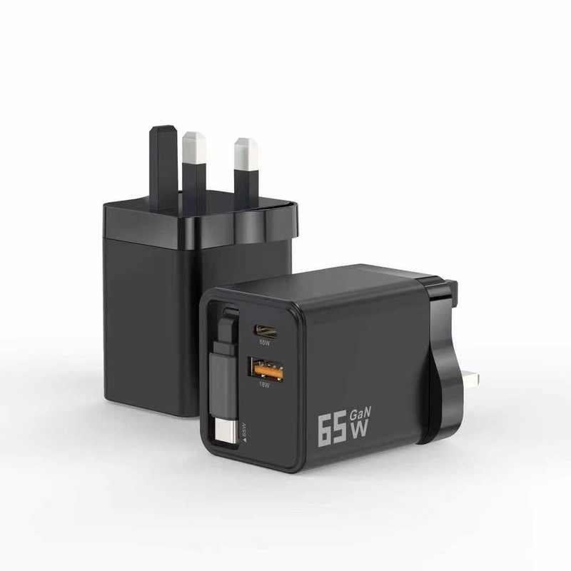 PD40W 窒化ガリウム充電器には、Apple 16 携帯電話 PD 充電に適した伸縮式ケーブル PD65W 高速充電ヘッドが付属しています|undefined