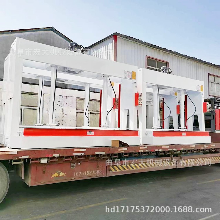 防火门多层板复合热压机 铝木门橱柜板冷压机 集装箱地板压合机