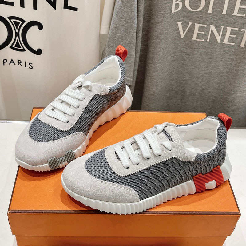 Guangzhou Ceiling Quality Luxury European and American Big-Name Genuine Leather Couple Sports and Casual Shoes Cowhide Stitching Cloth Running Shoes