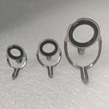 不锈钢路亚导环筏竿海竿双脚过线环陶瓷导线环鱼竿改装diy小配件