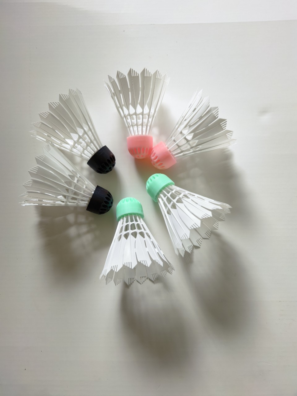 3-Pack of Genuine Nylon Badminton Shuttlecocks, Durable, Wind-Resistant, Suitable for Outdoor Training, Stable Flight