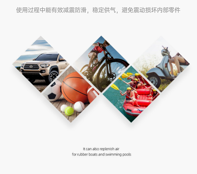 Automobile high-power car multifunctional portable electric dual-cylinder high-pressure tire inflator car inflator