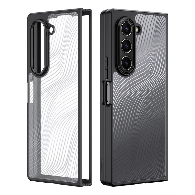 卸売に適したサムスン ZFlip 30% off スタックスクリーン携帯電話ケース ZFold7/6 保護バックシェル透明落下防止ケース|undefined