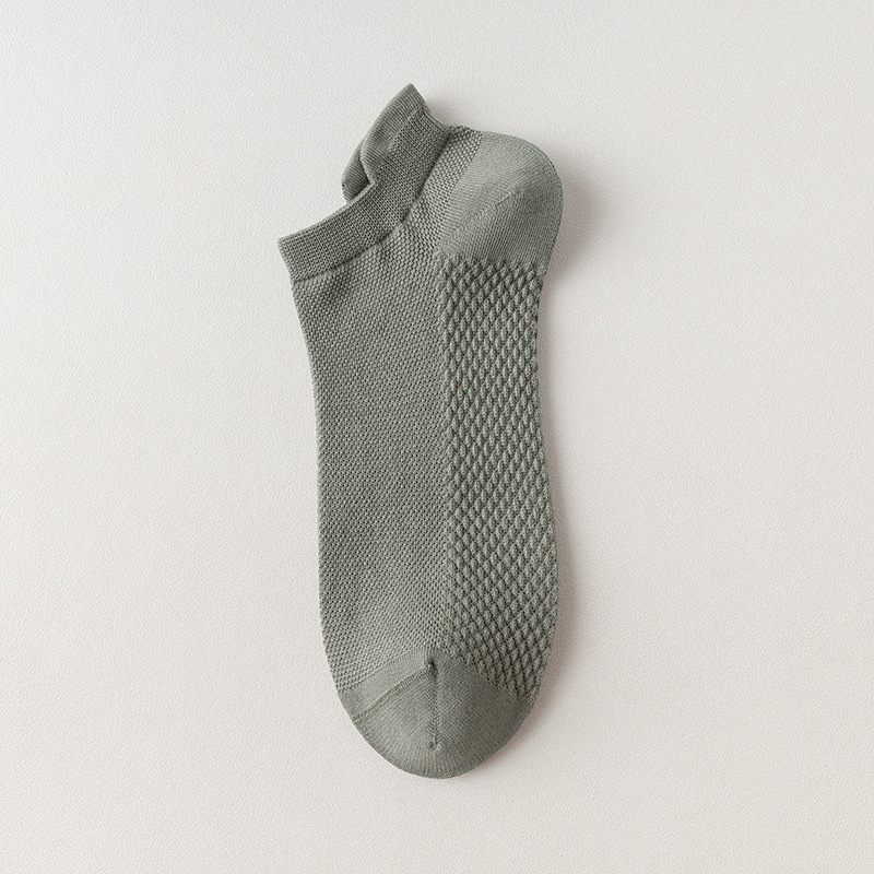 Calcetines de verano de algodón para hombres, calcetines de barco de algodón sin hueso, anti-odor, absorción de sudor, calcetines transpirables, calcetines bajos para hombres.