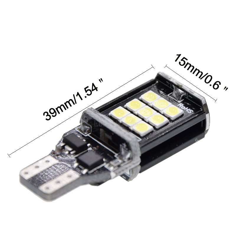 Fábrica al por mayor coche LED con decodificación Super brillante LED Luz de marcha atrás T15 3030 24smd lámpara