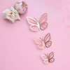 Cross -border paper double -layer butterfly cake decoration birthday cake decorative cake plug -in cake ornament baking plug -in