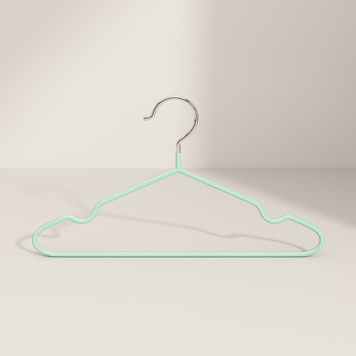 Household Heavy-Duty Slender Anti-Slip Children's Clothes Hanger Immersion Plastic Hanger with No-Trace Holder Wholesale and Distribution
